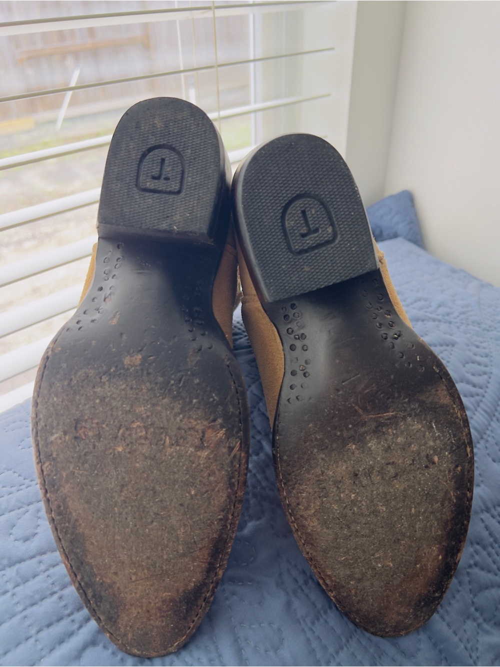 Tecovas Beige Suede Short Cowboy Boots - Picture 4 of 4
